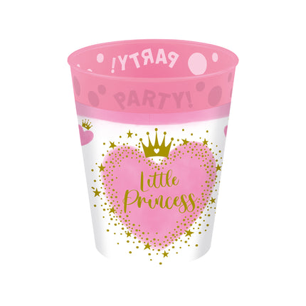 Vasos Princesas Plástico 250ml 4uds