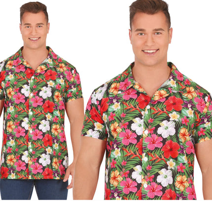 Blusa Hawaii Flores para hombre