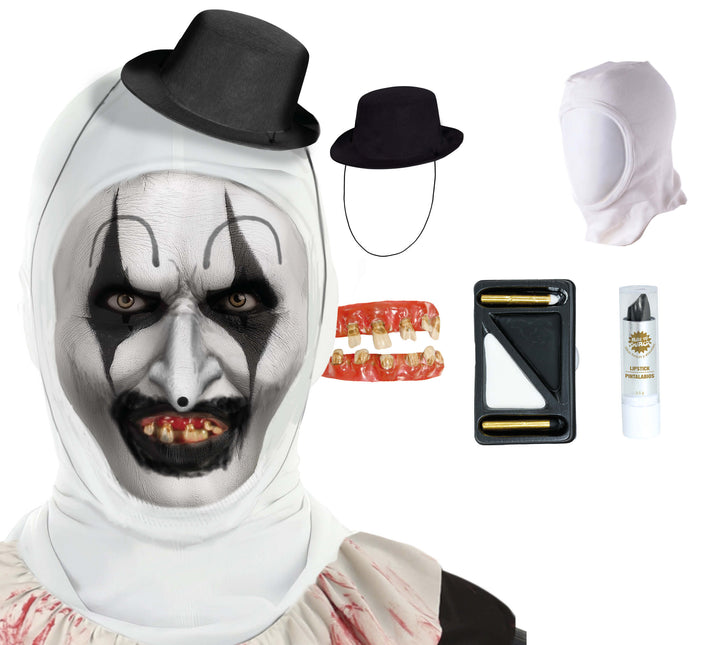 Set de maquillaje de payaso Horror 5 piezas