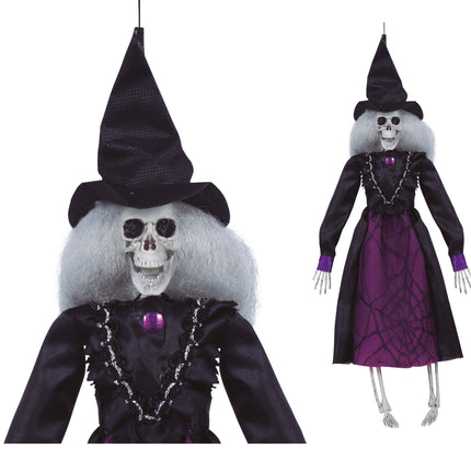 Halloween Muñeca Bruja Esqueleto 40cm