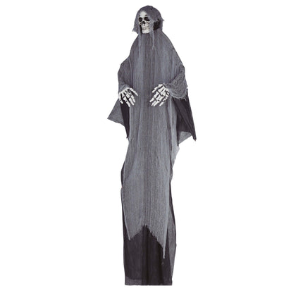 Adorno Colgante Halloween Gris Esqueleto 3,2m