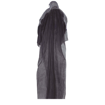 Adorno Colgante Halloween Gris Esqueleto 3,2m