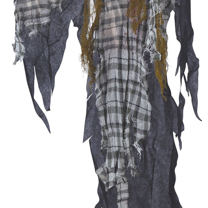 Muñeca de Halloween Esqueleto a cuadros 1,2m