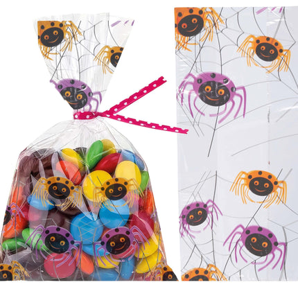Bolsas de fiesta Arañas 28cm 20uds