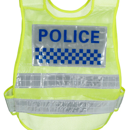 Chaleco amarillo de policía de tráfico, adulto