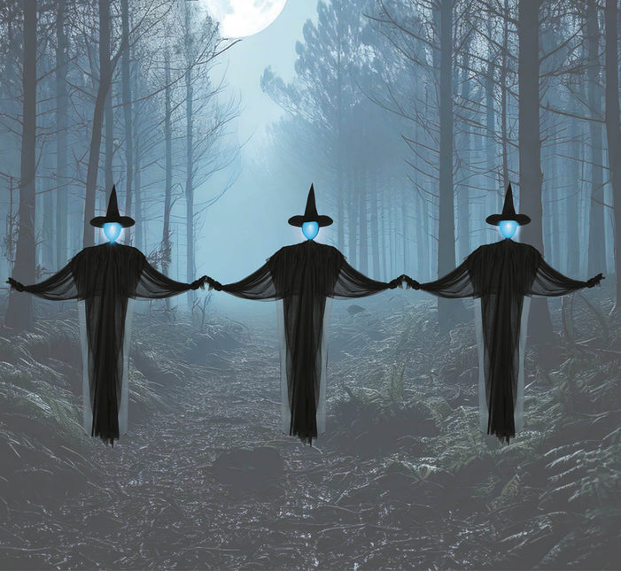 Halloween Cuerda de Luz Tres Brujas 1,6m