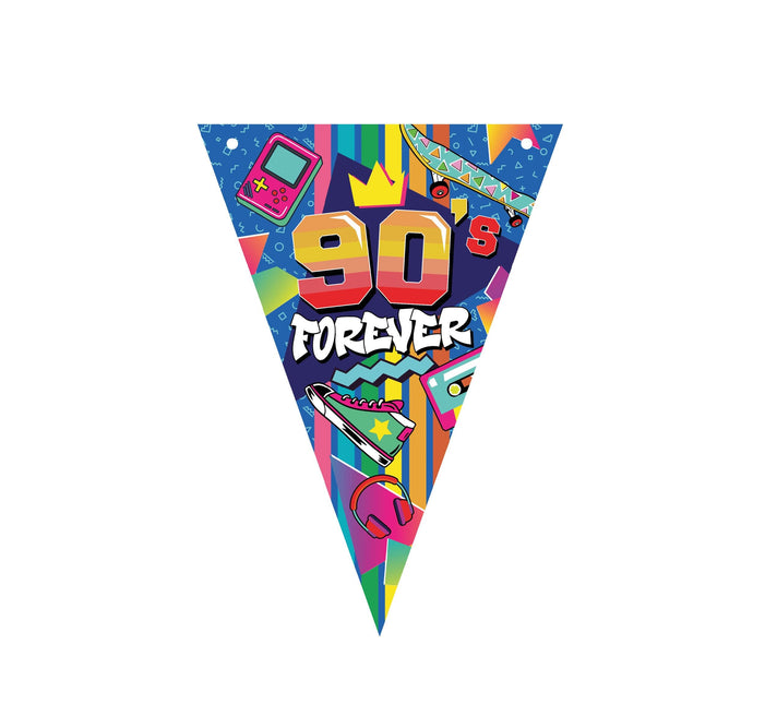 90s Guirnalda de colores 3m