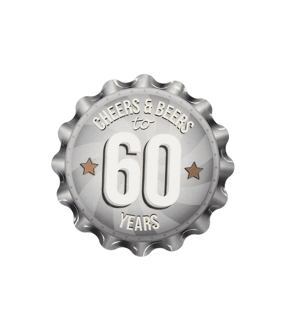 60 Jaar Onderzetters 60 11cm van Paper Dreams koop je bij Partywinkel