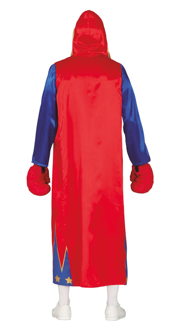 Disfraz de Boxeador Rojo Azul