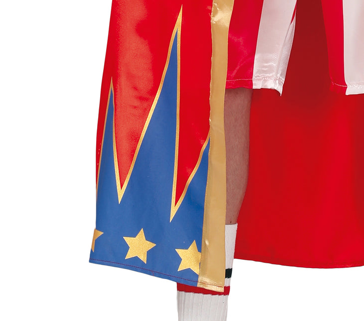 Disfraz de Boxeador Rojo Azul