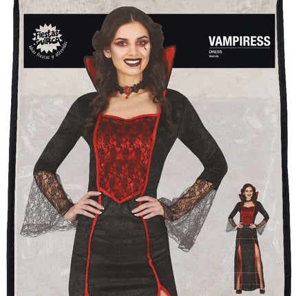 Disfraz de Vampiresa de Halloween Rojo para Mujer
