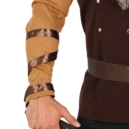 Disfraz de Vikingo Hombre Marrón