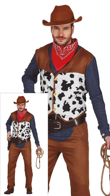 Disfraz de Vaquero Hombre Marrón