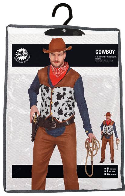 Disfraz de Vaquero Hombre Marrón