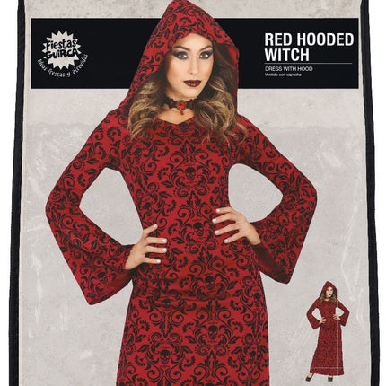 Vestido de bruja Damas rojo