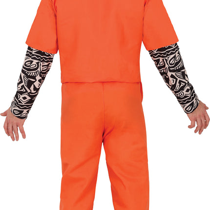 Disfraz Halloween Naranja Prisionero Hombre