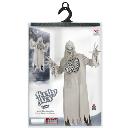 Disfraz Halloween Fantasma Gris