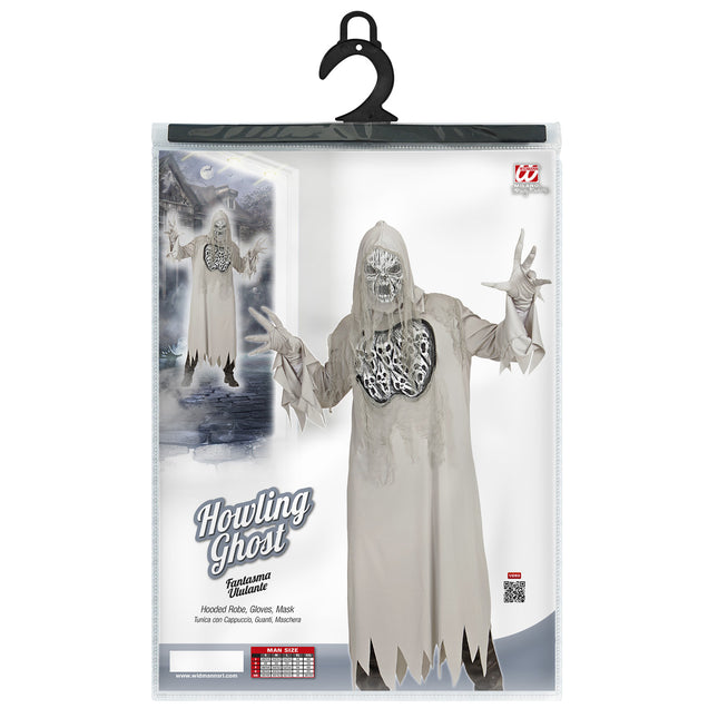 Disfraz Halloween Fantasma Gris
