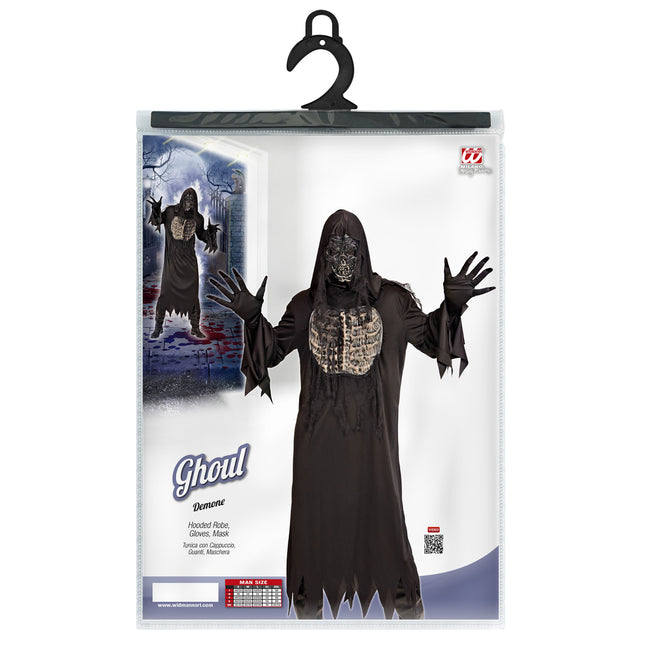 Disfraz Halloween Espiritu Negro Hombre