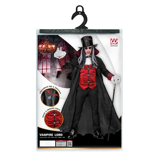 Disfraz de Halloween de Vampiro para hombre 4 piezas