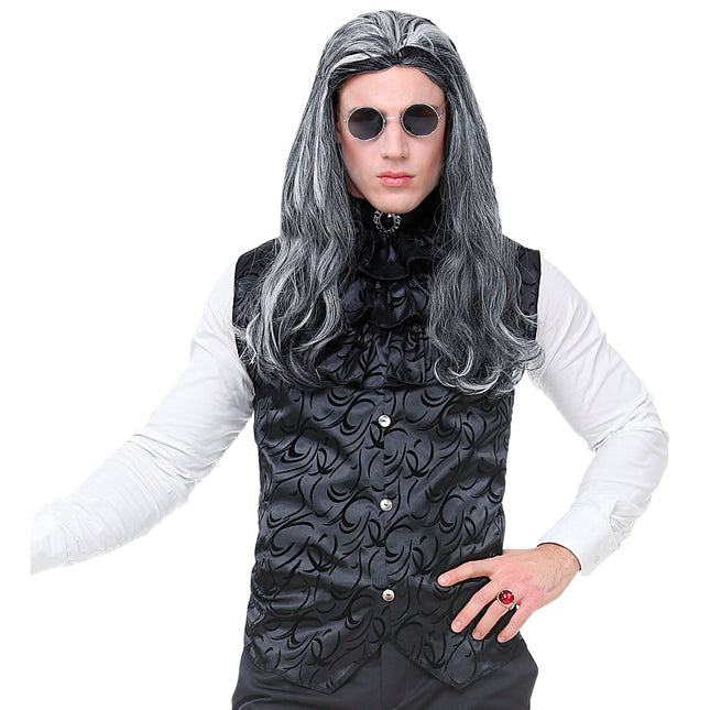 Chaleco Halloween Negro Gótico
