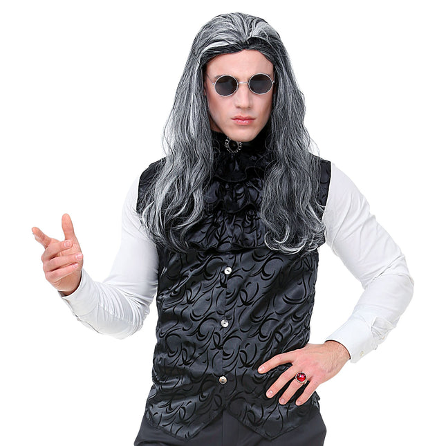 Chaleco Halloween Negro Gótico