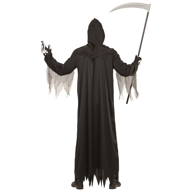 Disfraz de Halloween Esqueleto de la Parca para hombre