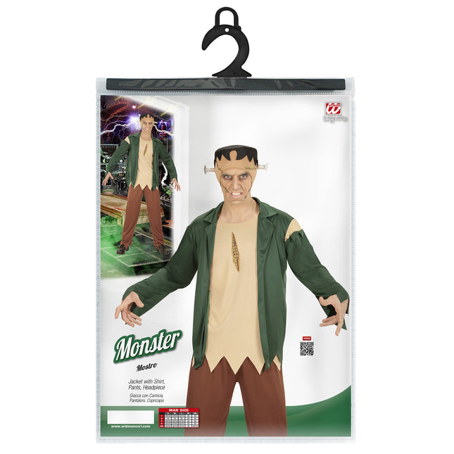 Disfraz de Halloween Zombie Verde para Hombre
