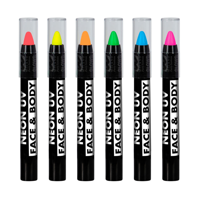 Lápiz de color Schmink Brilla en la oscuridad 3,5 ml 6uds