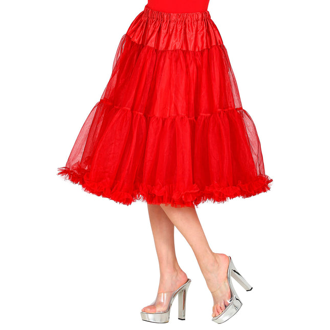 Falda Roja Tul 65cm