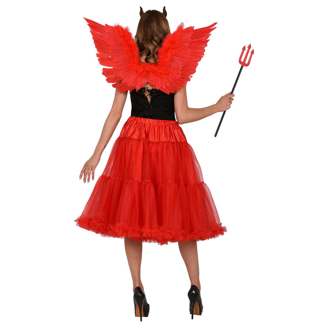 Falda Roja Tul 65cm
