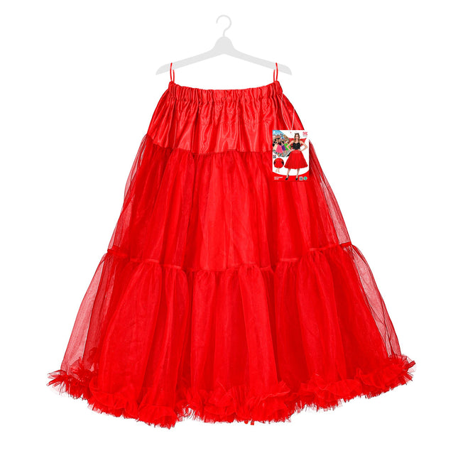 Falda Roja Tul 65cm