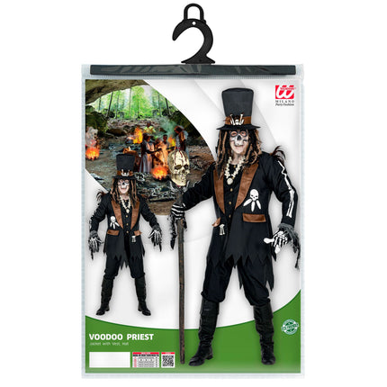 Disfraz de Halloween Vudú 3 piezas para hombre