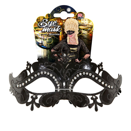 Máscara Ojos Negra Venecia Negra