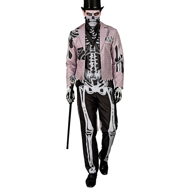 Disfraz de Halloween de Novio Esqueleto para Hombre