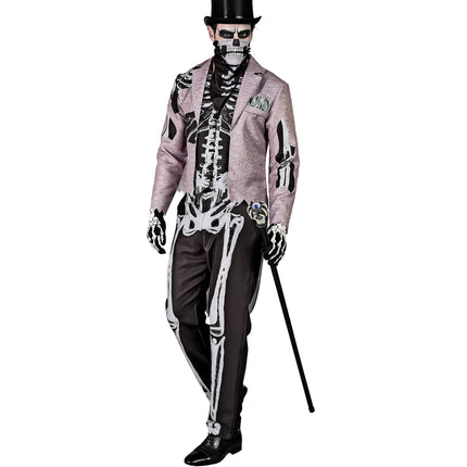 Disfraz de Halloween de Novio Esqueleto para Hombre