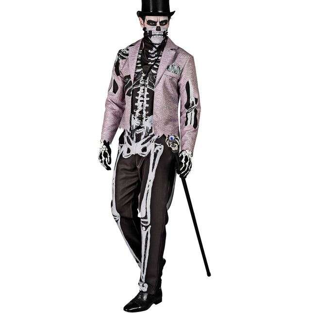 Disfraz de Halloween de Novio Esqueleto para Hombre