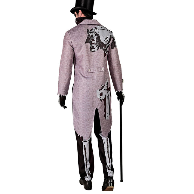 Disfraz de Halloween de Novio Esqueleto para Hombre
