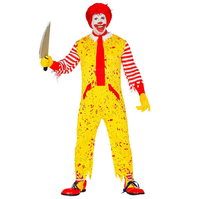 Disfraz Halloween Payaso Amarillo Hombre