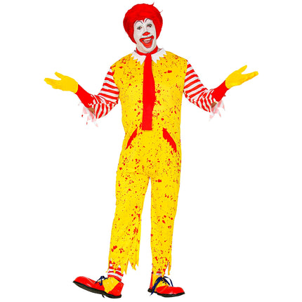 Disfraz Halloween Payaso Amarillo Hombre