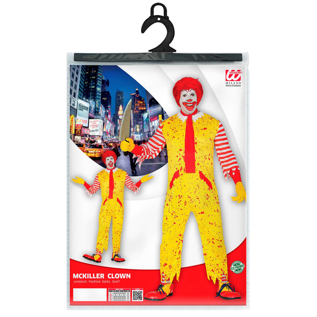 Disfraz Halloween Payaso Amarillo Hombre