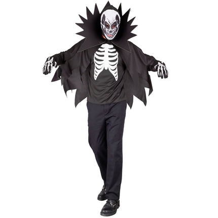 Disfraz Halloween Blanco Negro Esqueleto