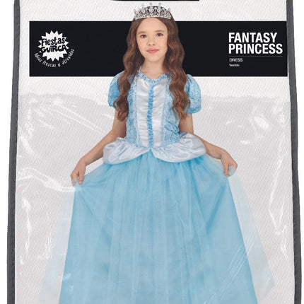 Vestido Princesa Niña Azul
