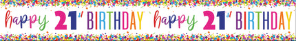 Banderola Feliz Cumpleaños 21 Años 2,74m
