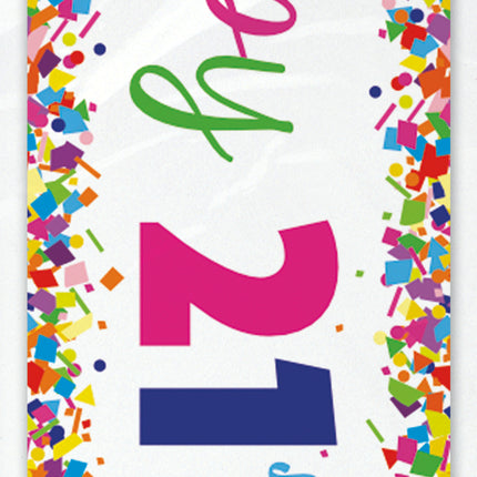 Banderola Feliz Cumpleaños 21 Años 2,74m