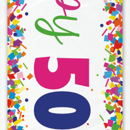 Banderola Feliz Cumpleaños 50 Años 2,74m