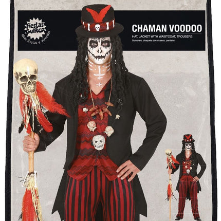 Disfraz de Vudú Halloween Hombre
