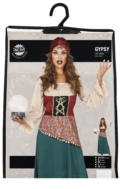 Disfraz de gitana de Halloween para mujer