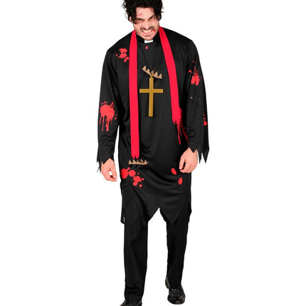 Disfraz de Halloween de Sacerdote Zombi para Hombre