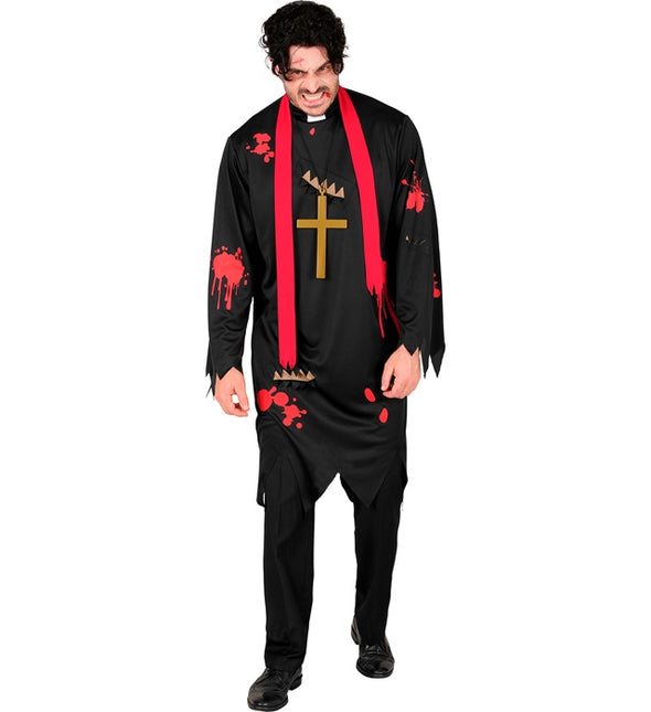 Disfraz de Halloween de Sacerdote Zombi para Hombre